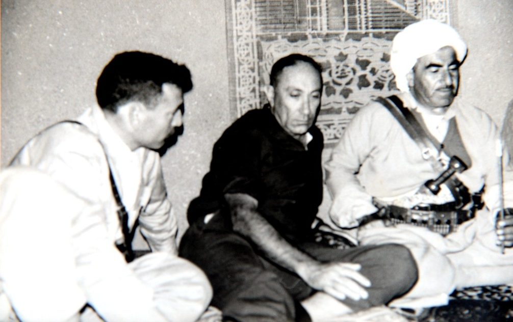 Barazani with then-head of the Mossad, Meir Amit
