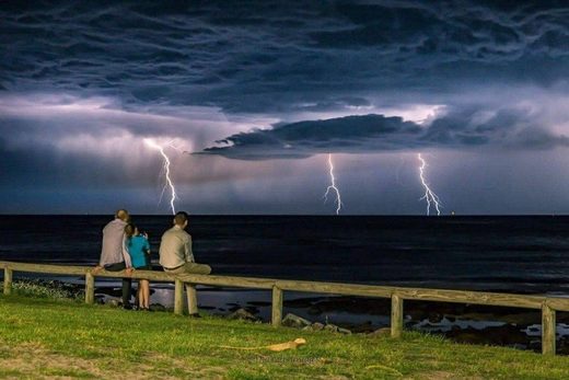 Watching lightnings