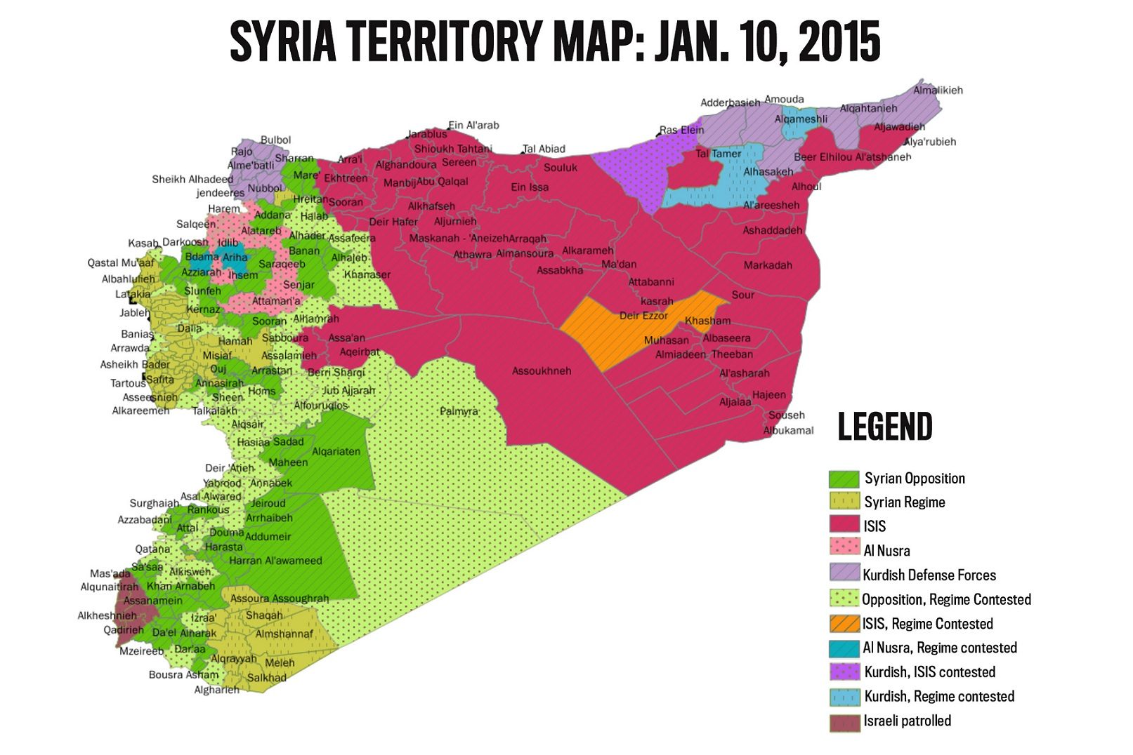 ISIS kartta Syyria