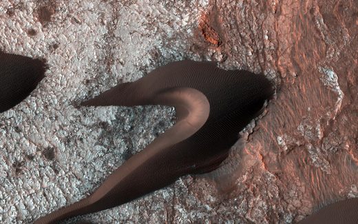 Sand dunes on Mars