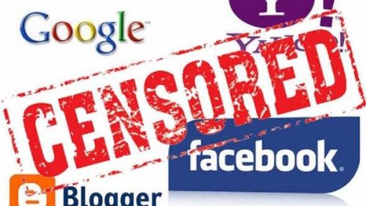 social media censorship google facebook twitter